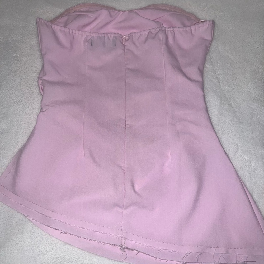Akira Pink Strapless Top - Picture 3 of 4